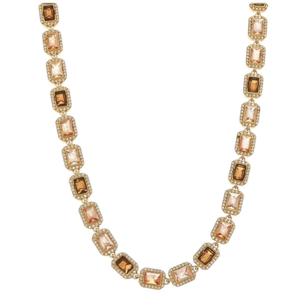 Collier rubis beige