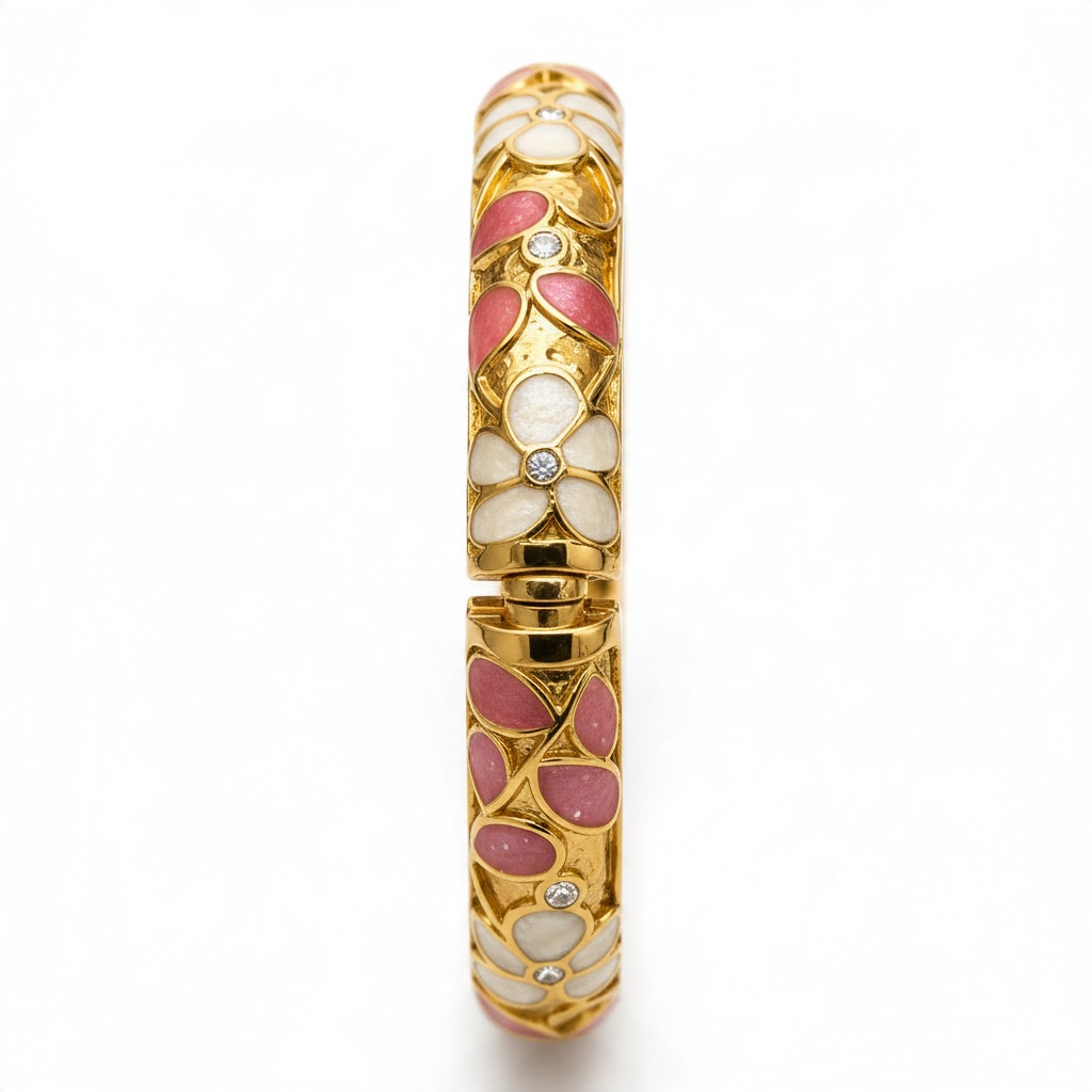 Jonc Thaïlandais Rosy acier inoxydable
