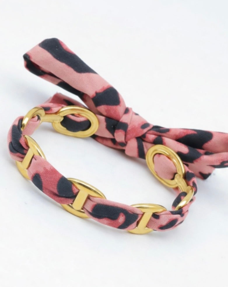 Bracelet Jonc Léopard