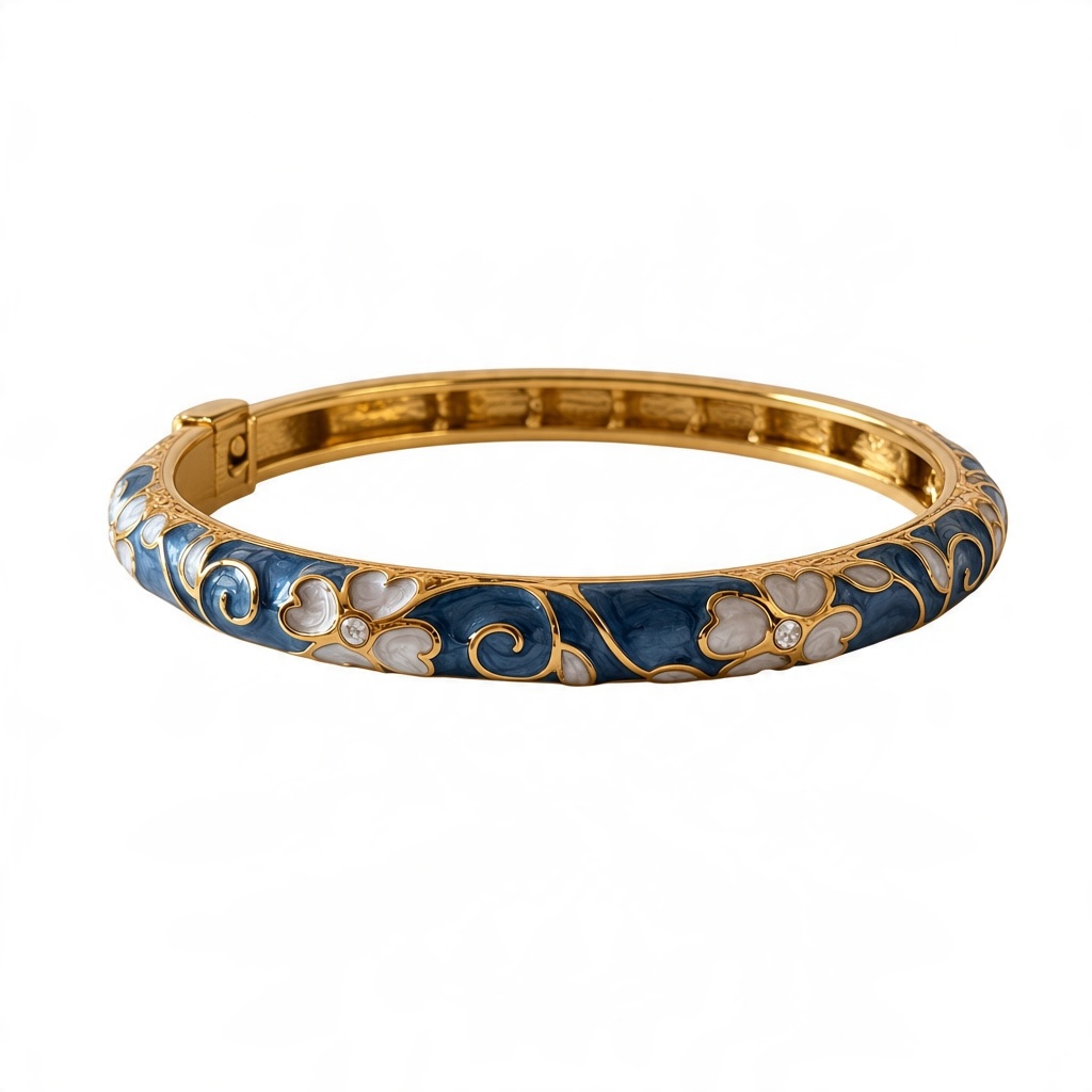 Jonc Thaïlandais blue acier inoxydable