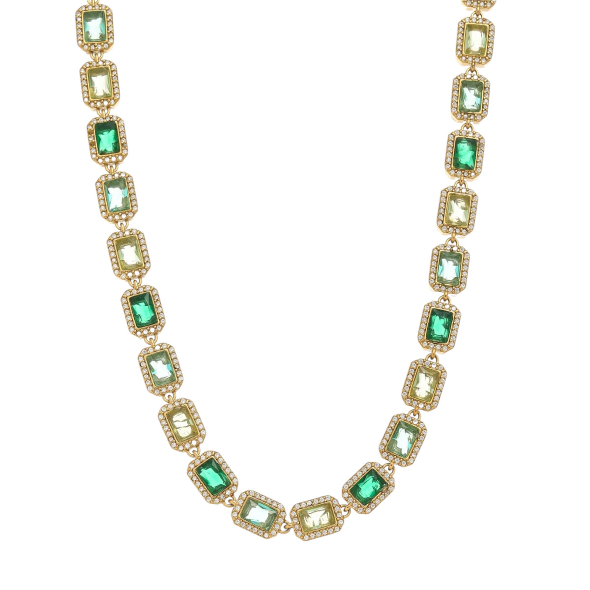 Collier rubis vert