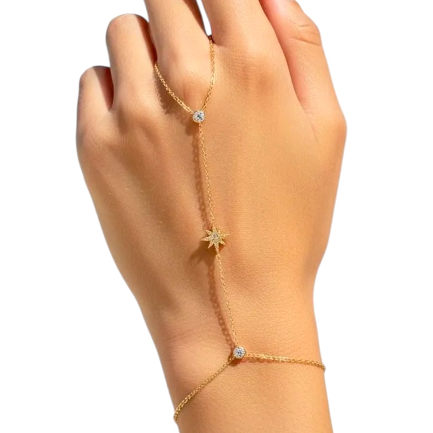 Bracelet chaîne de main polaire