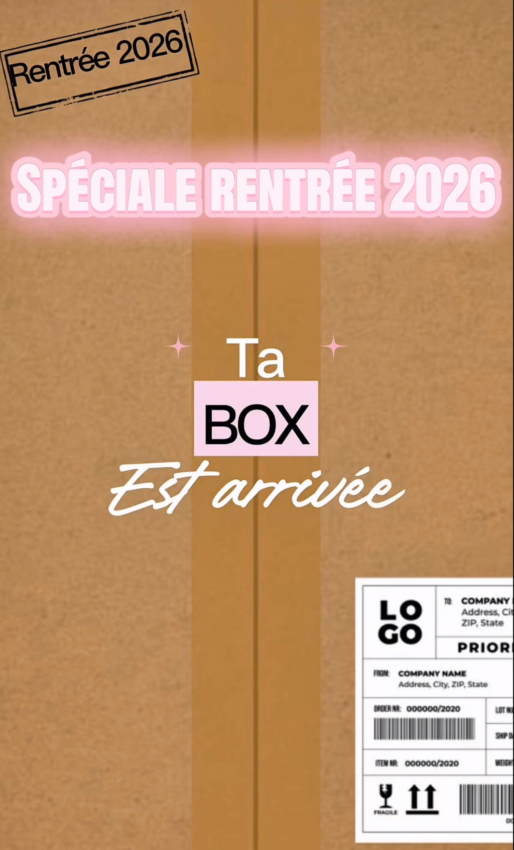 BOX SPÉCIALE RENTREE d’une valeur de 79,50 €