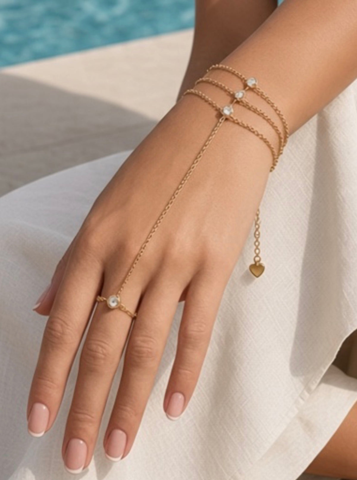 Bracelet Chaîne de main noélia