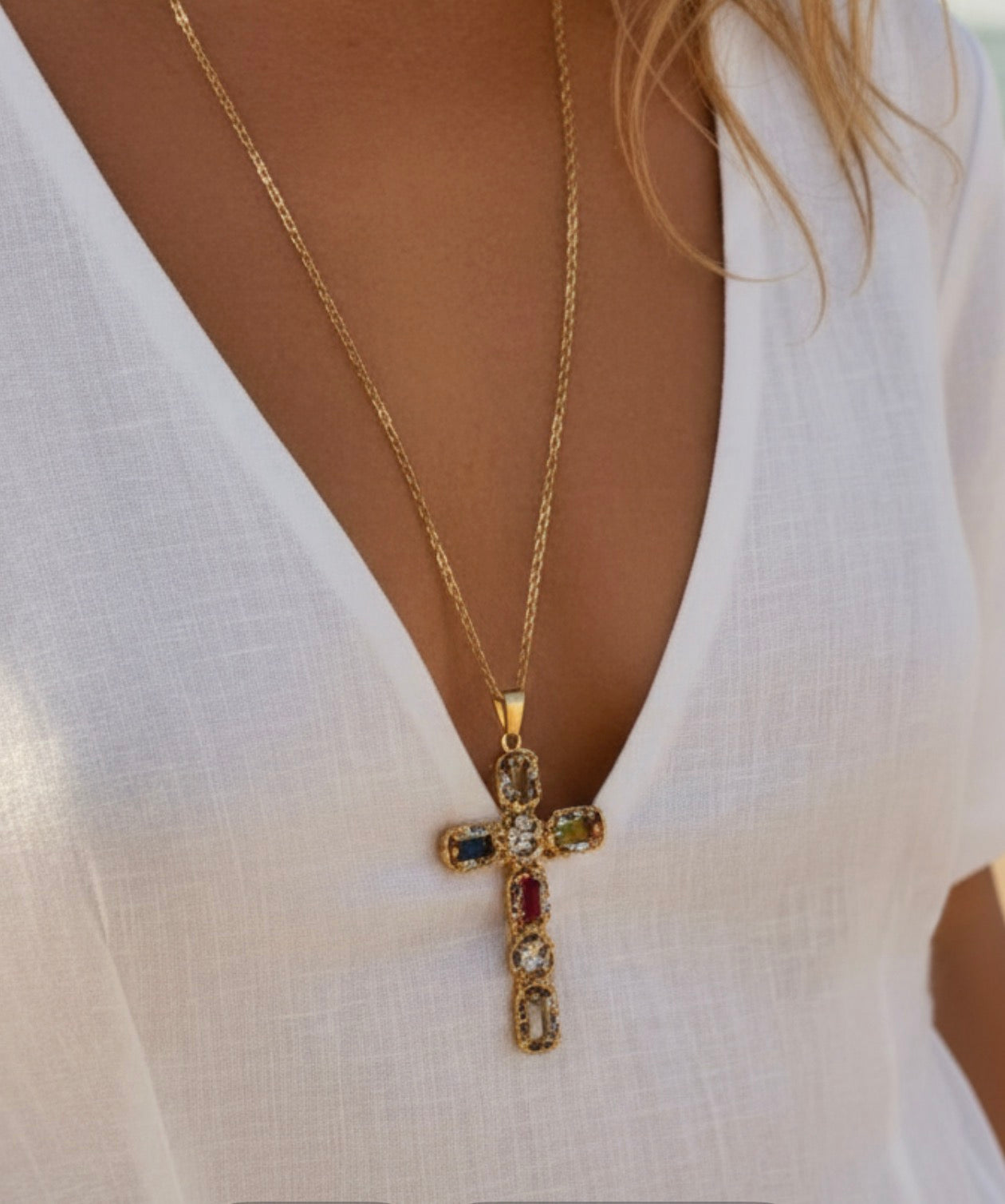 Collier Croix Diana