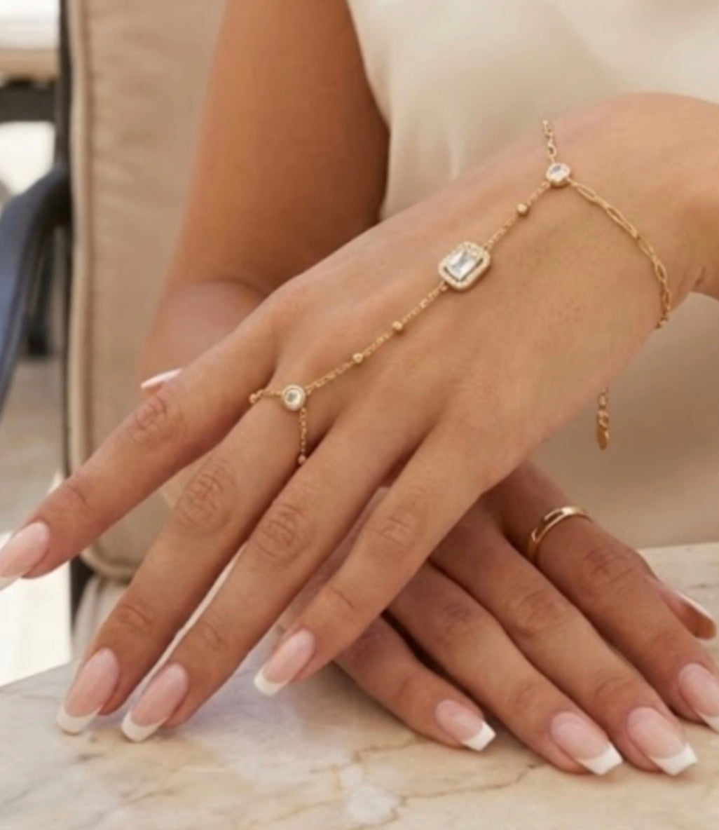 Bracelet chaîne de main Élégance