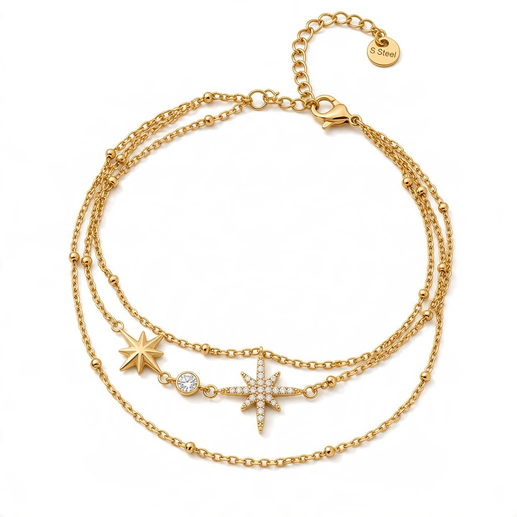 Bracelet triple stell