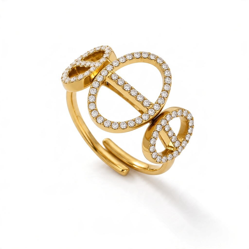 Bague triple marine