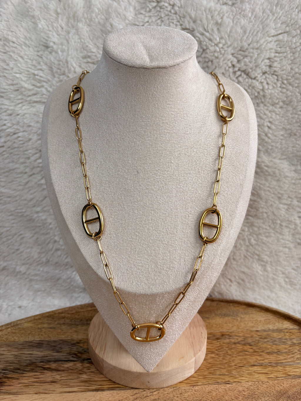 Sautoir Maille Marine Inès