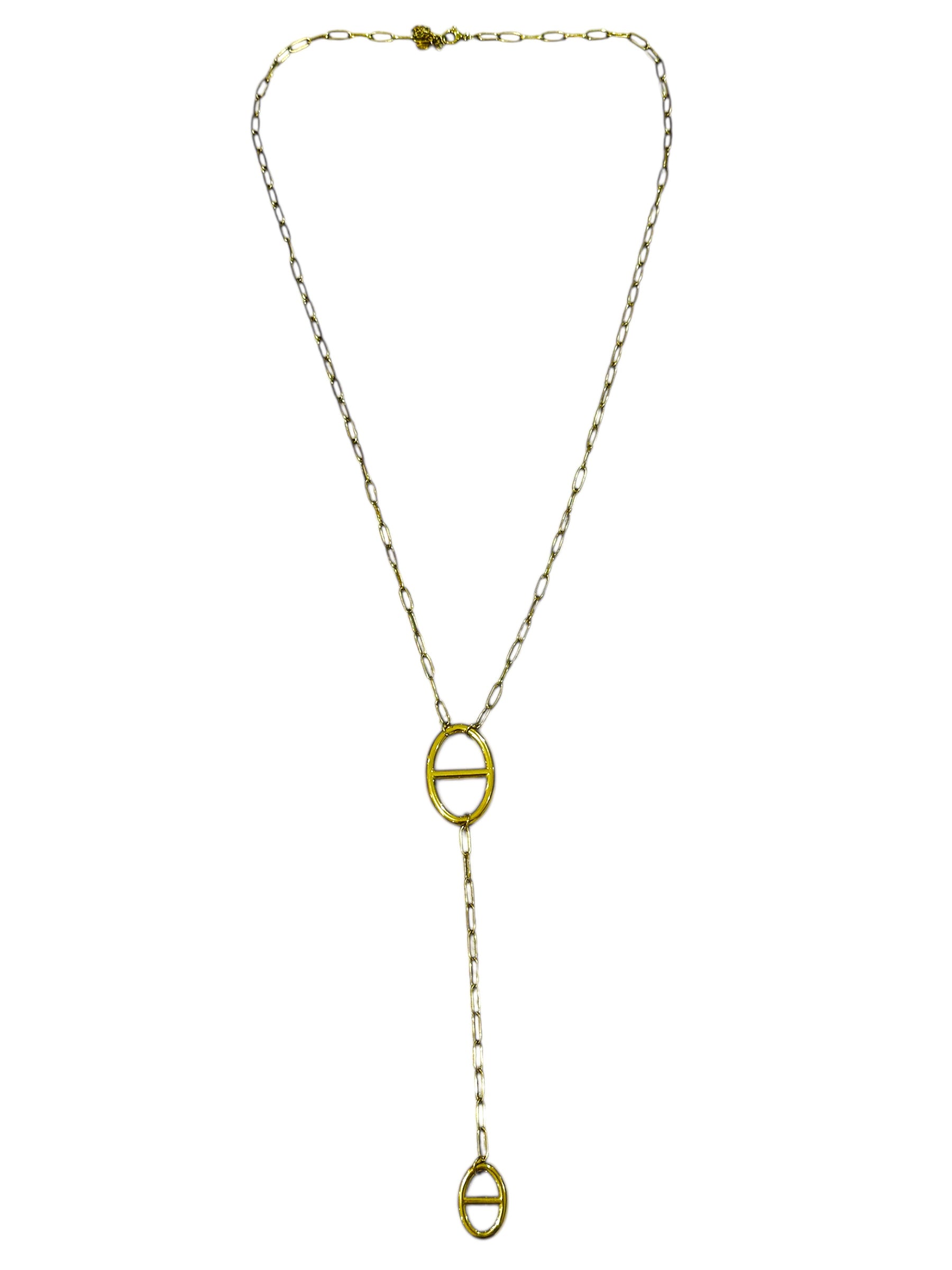 Sautoir maille marine Leony