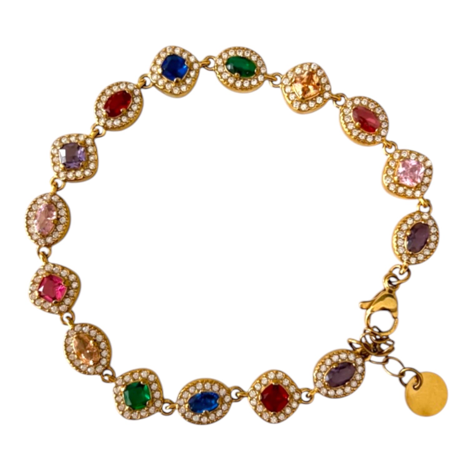 Bracelet rivière multicolore