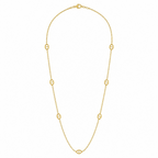 Sautoir Elodie mini maille marine