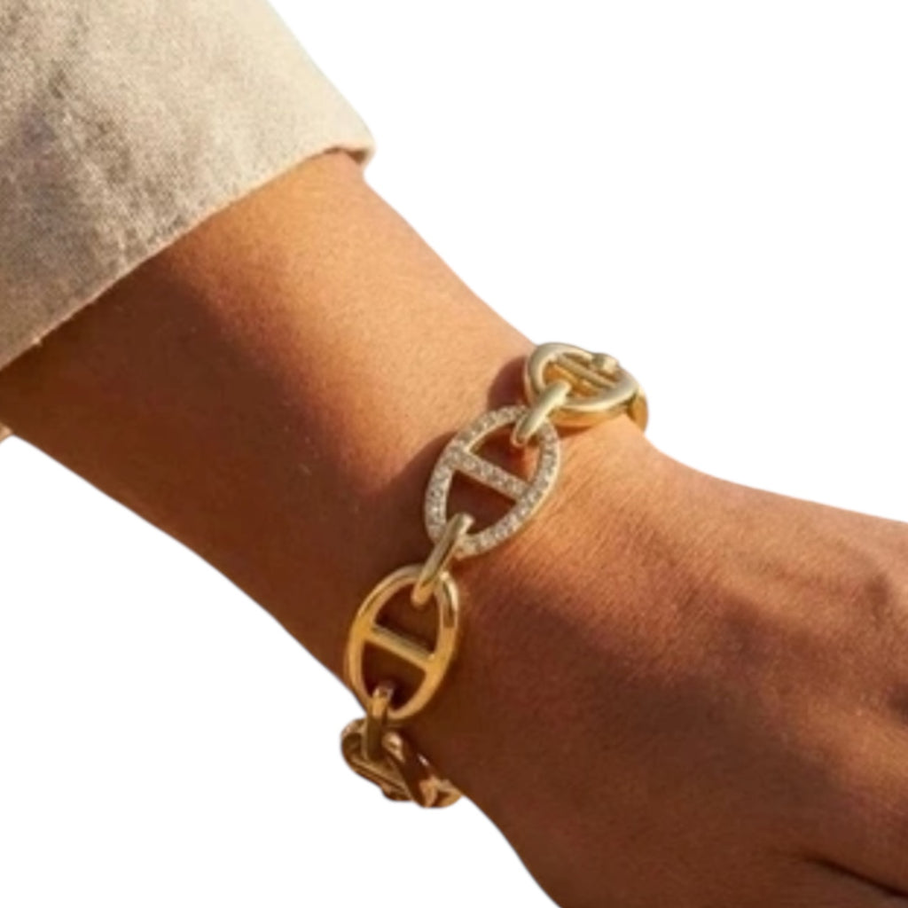 Jonc maille marine Wallen