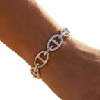 Jonc maille marine Wallen