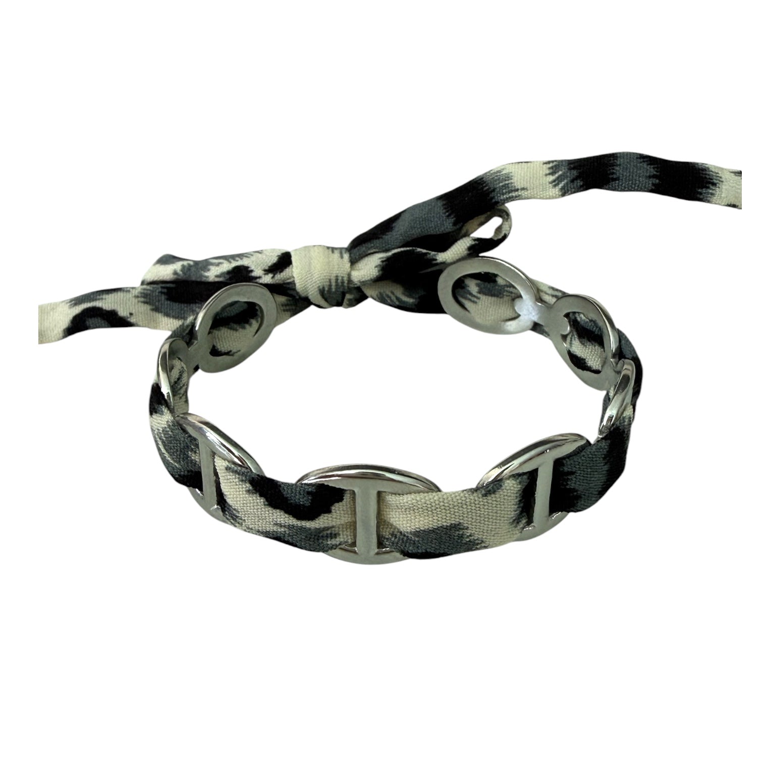 Bracelet Zebré argenté