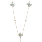 Collier Y Amely bleu