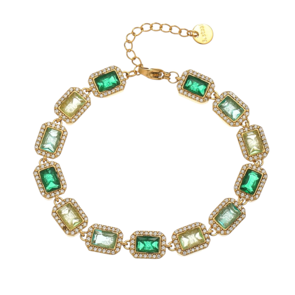 Bracelet rubis vert