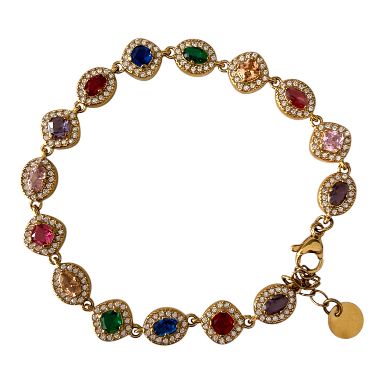 Bracelet rivière multicolore