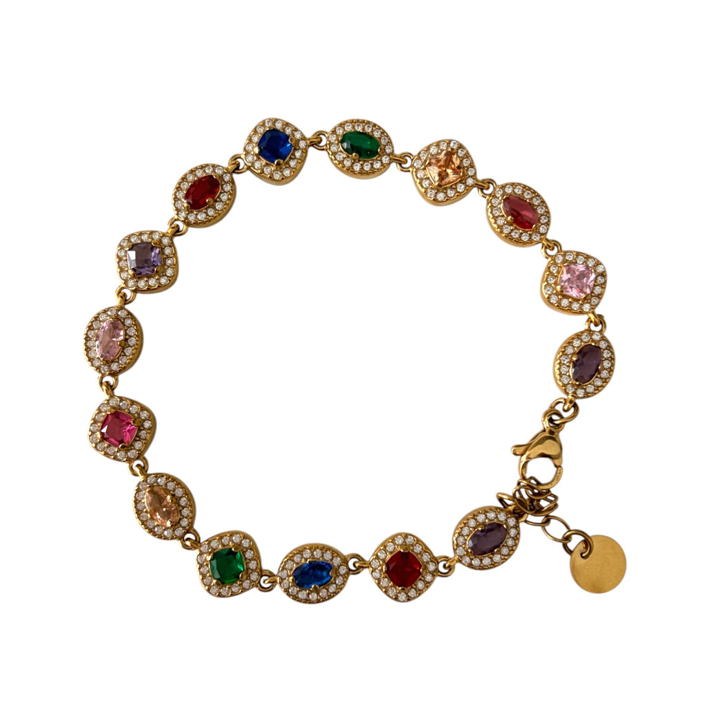 Bracelet rivière multicolore