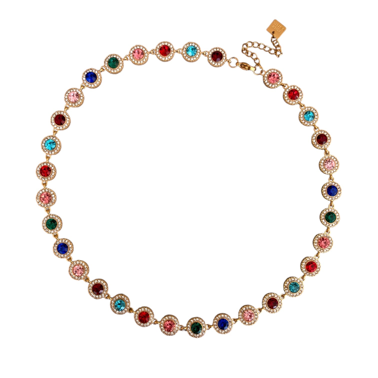 Collier rivière multicolore