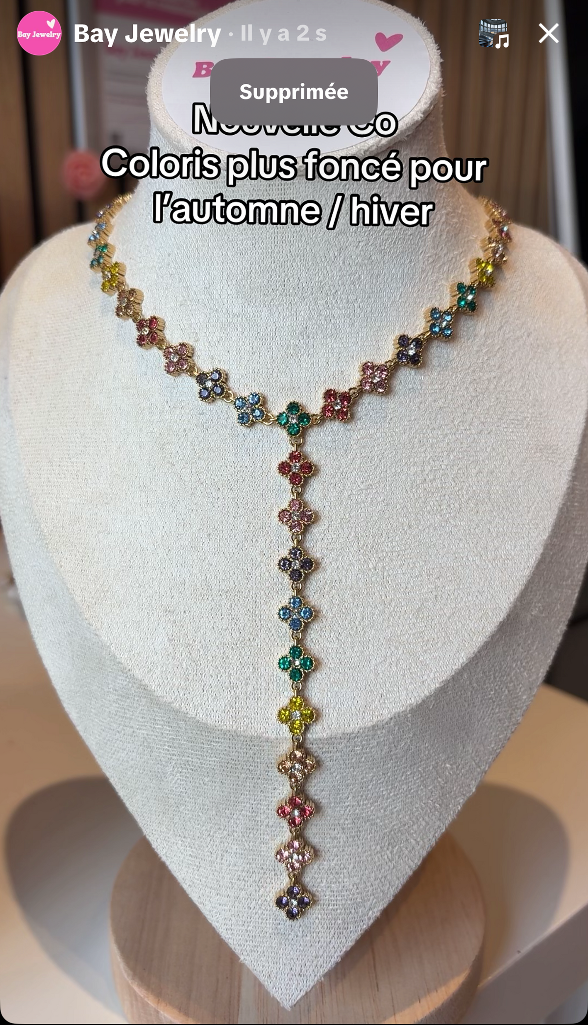 Collier Y Yvana multicolore
